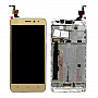 Buy Now LCD with Touch Screen for Lenovo K6 Power - Gold Display Glass Combo Folder