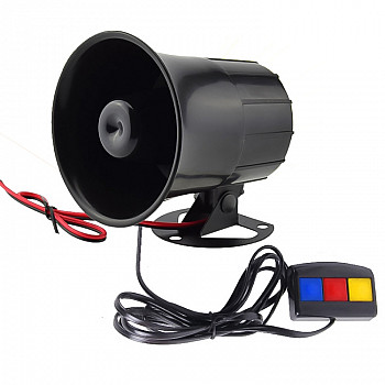 10W Super Power Electronic Wired Alarm Siren Horn for Home Alarm System Wire Length 65cm