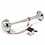 12V 125dB Car Truck Boat Stainless Steel Electric Horn with Mounting BracketSilver