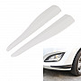 1 Pair Car Carbon Fiber Silicone Bumper Strip, Style: Short (White)