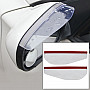 1 Pair Car Rearview Mirror Rain Blades Car Back Mirror Eyebrow Rain Cover Car Rearview Mirror Eyebrow Covers Flexible Protection Rainproof Decoration Accessories(Transparent)