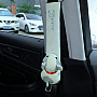 002 Cute Cartoon Thicked Seat Belt Anti-Strangled Protective Cushion, Length: 23cm (Beige Dog)