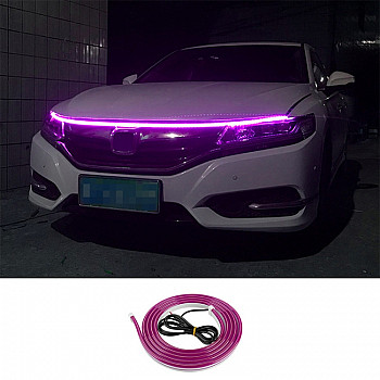 1 2m Car Daytime Running Super Bright Decorative LED Atmosphere Light Purple Light