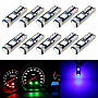 10 in 1 Car T5 0 2W DC12V Instrument Panel LED Decorative Light Blue Light