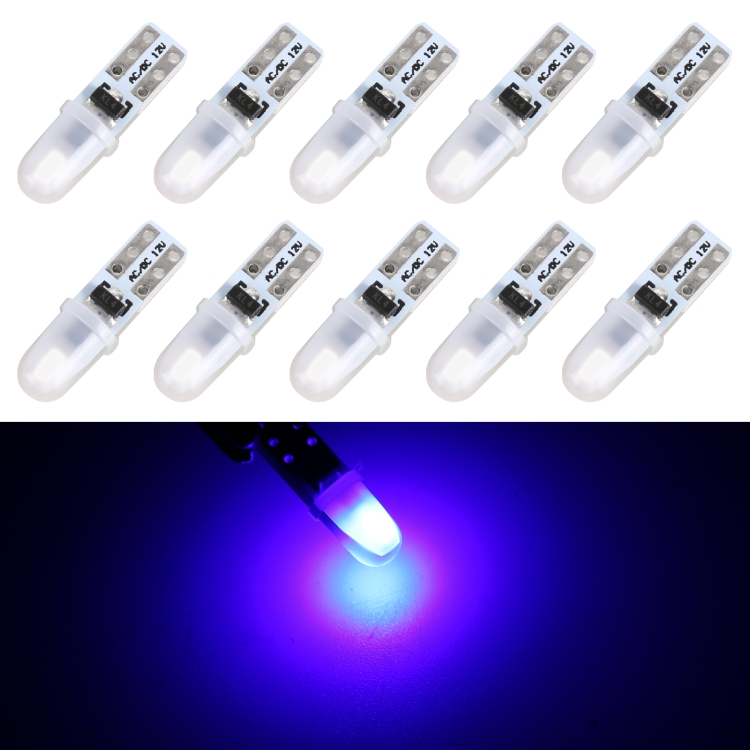 10 in 1 T5 Car Instrument Panel LED Decorative Light Blue Light