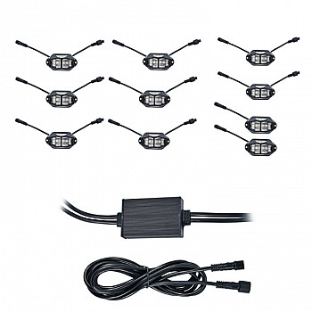 10 in 1 Car Chassis Light RGB Colorful Atmosphere Light