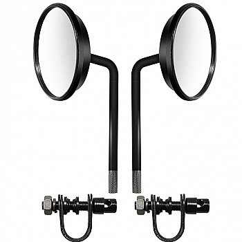 1 Pair HP-J007 Motorcycle Modified Caliper Rearview Mirror(Black)