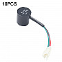 10PCS MG0601 Battery Car Round with Wire Socket Flasher Steering Controller(60V)
