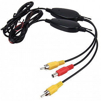 2 PCS 2370MHZ Transmit / Receive Frequency Portable Navigation Wireless Rear View System Wireless Video Transmitter Receiver for Car Rear View Backup Camera Car Back View Monitor System