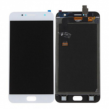 Buy Now LCD With Touch Screen For Asus Zenfone 4 Selfie Zb553Kl - White Display Glass Combo Folder