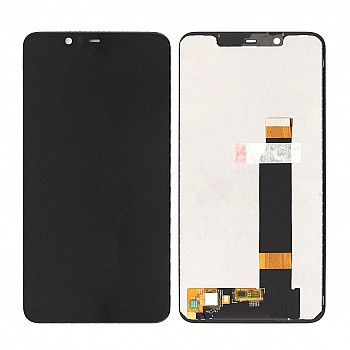 Buy Now LCD With Touch Screen For Nokia 5.1 Plus Nokia X5 - Black Display Glass Combo Folder