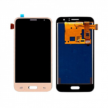 Buy Now LCD With Touch Screen For Samsung Galaxy J1 2016 - Gold Display Glass Combo Folder