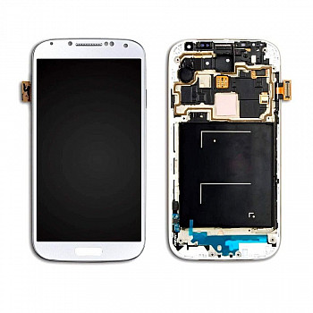 Buy Now LCD With Touch Screen For Samsung I9500 Galaxy S4 - White Display Glass Combo Folder