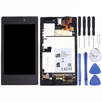 LCD Display + Touch Panel with Frame for Nokia Lumia 520(Black) LCD Display + Touch Panel with Frame for Nokia Lumia 520(Black)