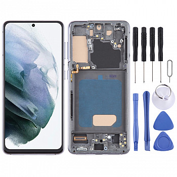 Samsung Galaxy S21 5G SM-G991 TFT LCD Screen Digitizer Full Assembly with Frame (Grey) Samsung Galaxy S21 5G SM-G991 TFT LCD Screen Digitizer Full Assembly with Frame (Grey)