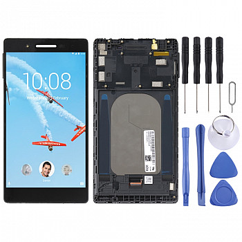 Original LCD Screen For Lenovo Tab 7 TB-7504N TB-7504X TB-7504F TB-7504 Digitizer Full Assembly with Frame(Black)