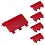 Xbox One 5pcs Wireless Controller Battery Cover Replacement Battery Doors(Red)