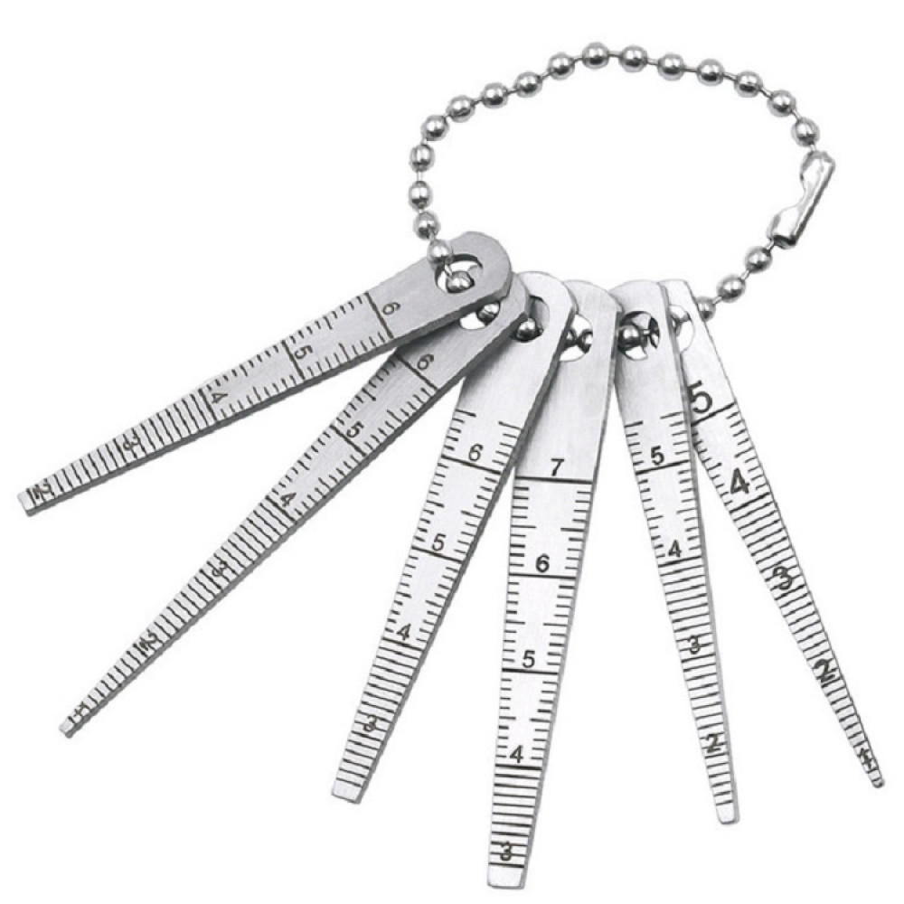 Manufacturing Inspection Ruler 6 PCS / Set Stainless Steel Weld Inspection Ruler Tapered Gap Ruler ...