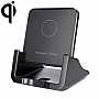 A918 10W Mobile Phone Vertical Wireless Quick Charger Holder(Black)