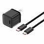 Baseus GaN5 20W mini USB-C / Type-C Gallium Nitride Fast Charger, US Plug(Cluster Black)