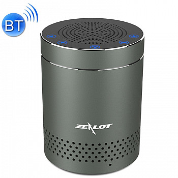 ZEALOT S15 3D Surround Bass Stereo Touch Control Bluetooth V4.2+EDR Speaker, Support AUX, For iPhone, Samsung, Huawei, Xiaomi, HTC and Other Smartphones, Bluetooth Distance: about 10m(Grey)
