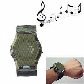 Sport Watch Style Bluetooth V3.0 Micro SD Card Speaker (WAT-BSK03)(Green)