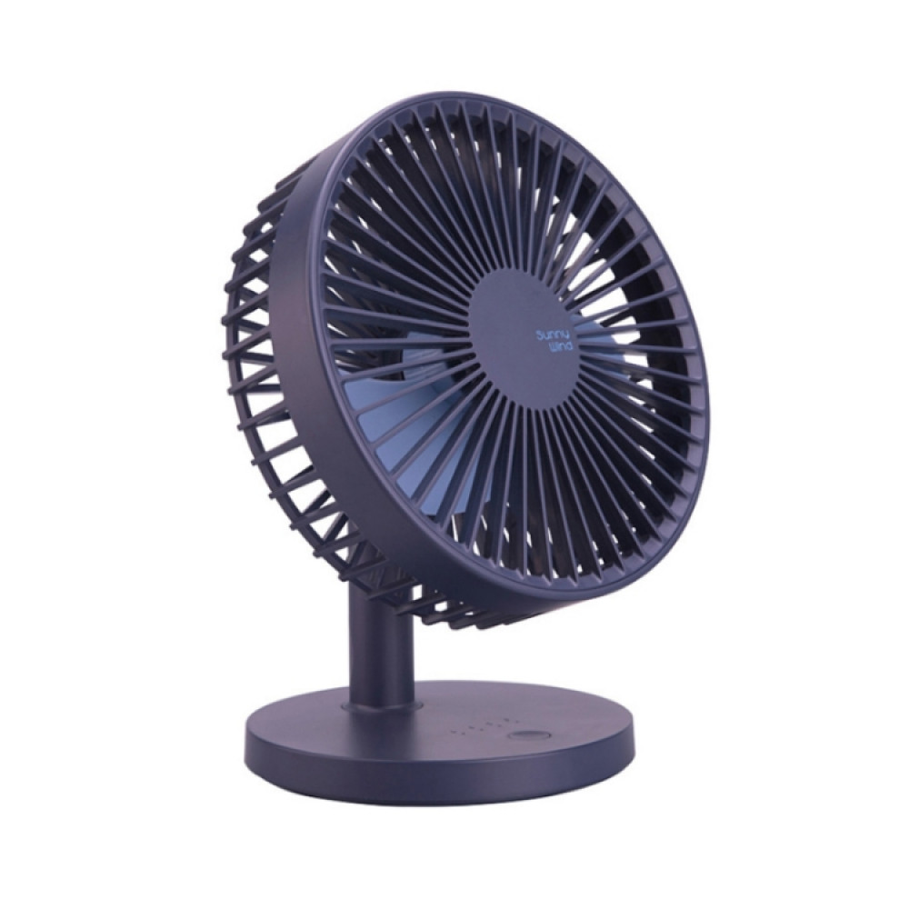 Wind Fans High Resolution Desktop High Wind Fan Creative Mini Silent USB Charging Fan(Dark Blue)
