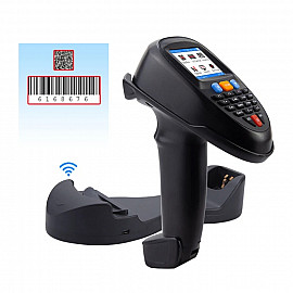 2D Wireless Barcode Reader Scanner Data Collector With 2.2-Inch LCD Screen