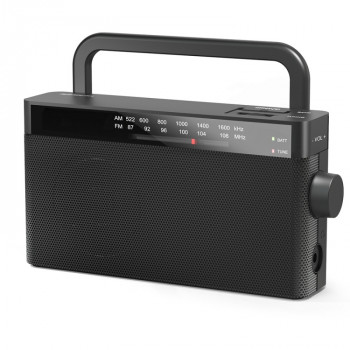 AM/FM Radio Small Walkman With 3.5mm Headphone Jack(Black)