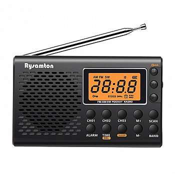 QL-M03 Full-Band Portable Stereo LCD Screen Digital Display Radio, Style: US Version