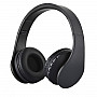 BTH-811 Folding Stereo Wireless Bluetooth Headphone Headset with MP3 Player FM Radio, for Xiaomi, iPhone, iPad, iPod, Samsung, HTC, Sony, Huawei and Other Audio Devices(Black)