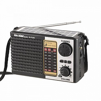 Isolariearth IS F10S Solar Powered Full Band FM AM SW Radio Bluetooth Speaker with Flashlight