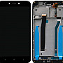 Redmi 4 Display and Touch Screen Glass With Outer Body (Frame) - Black