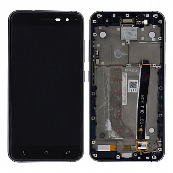 Asus Zenfone 3 ZE520KL Display and Touch Screen Glass Combo With Frame - Black Asus Zenfone 3 ZE520KL Display and Touch Screen Glass Combo With Frame - Black