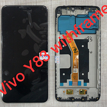 Vivo Y83 With Frame Display and Touch Screen Glass Combo Assembly 1802 - Black