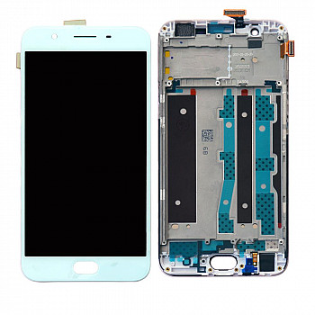 Oppo F1s Display and Touch Screen Glass With Frame A1601 - Black