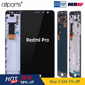 AMOLED 5.5 Original LCD For XIAOMI Redmi Pro Display Touch Screen with Frame Replacement 