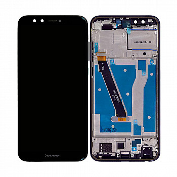 Honor 9 Lite Display and Touch Screen Glass Combo With Frame LLD-AL10 - Black