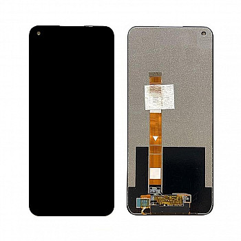 Buy Now LCD with Touch Screen for Oppo A54 5G - Silver Display Glass Combo Folder