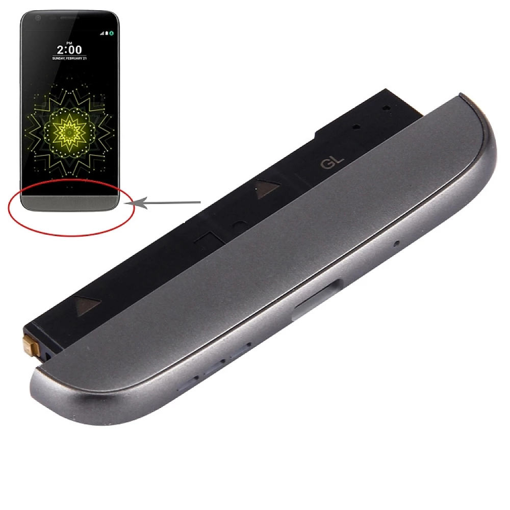 (Charging Dock + Microphone + Speaker Ringer Buzzer) Module for LG G5 / VS987 (US Version)(Grey) (Charging Dock + Microphone + Speaker Ringer Buzzer) Module for LG G5 / VS987 (US Version)(Grey)