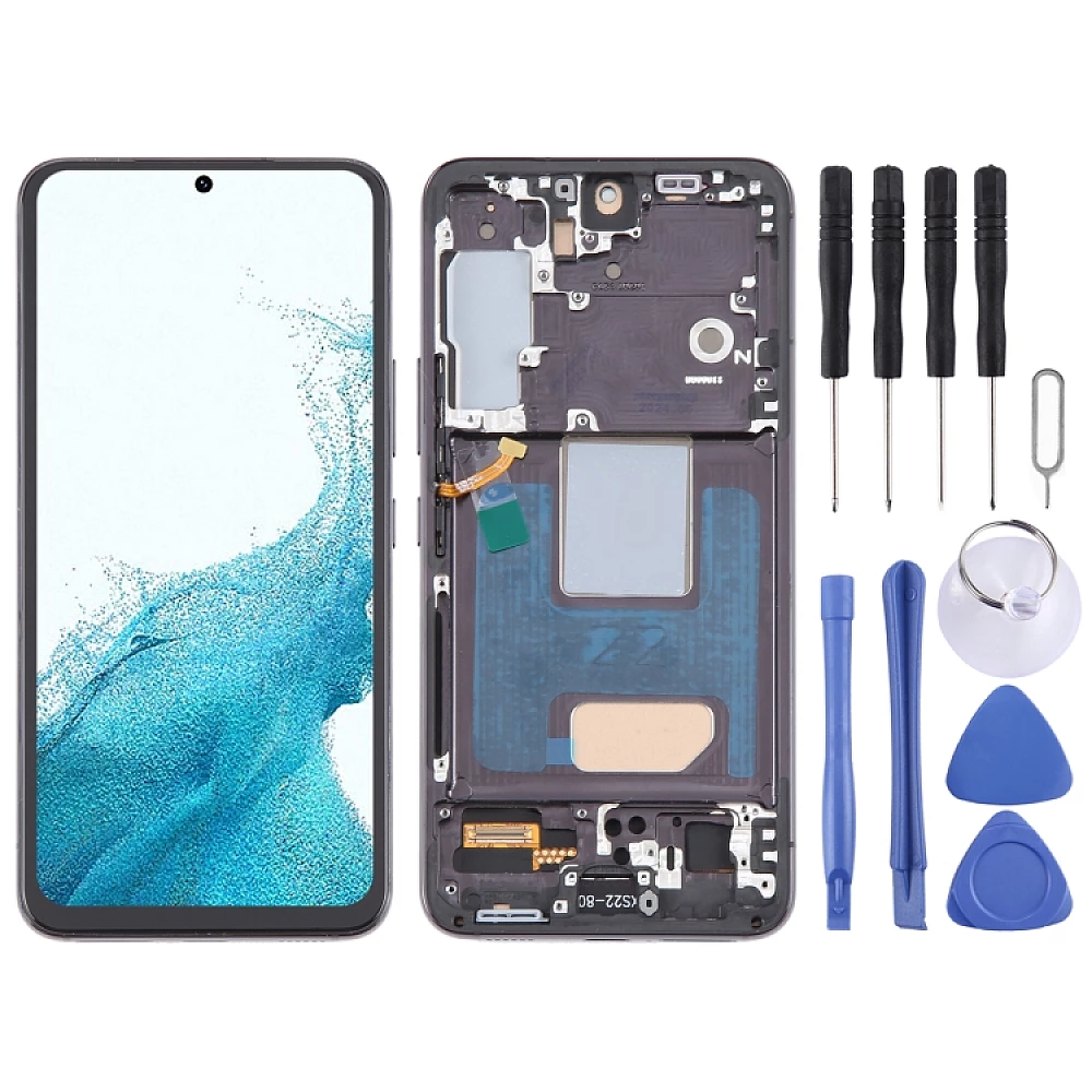 Samsung Galaxy S22 5G SM-S901B EU Version TFT LCD Screen Digitizer Full Assembly with Frame (Black) Samsung Galaxy S22 5G SM-S901B EU Version TFT LCD Screen Digitizer Full Assembly with Frame (Black)