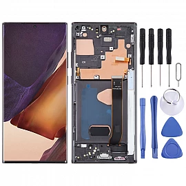 Samsung Galaxy Note20 Ultra 5G SM-N986B 6.67 inch OLED LCD Screen Digitizer Full Assembly with Frame (Black)