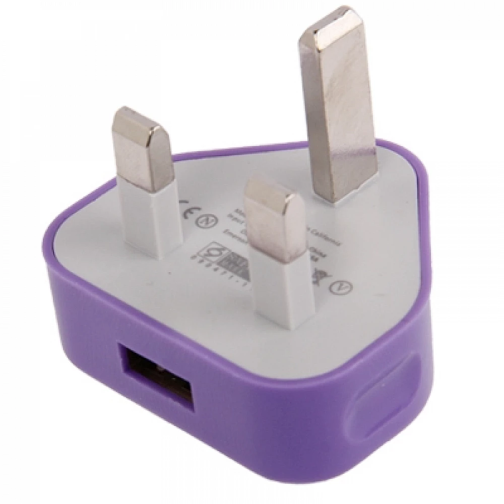 High Quality UK Plug USB Charger Adapter for iPhone 6 & 6 Plus / iPhone 5 / iPod touch 5 / 6, 5V / 1A(Purple) High Quality UK Plug USB Charger Adapter for iPhone 6 & 6 Plus / iPhone 5 / iPod touch 5 / 6, 5V / 1A(Purple)