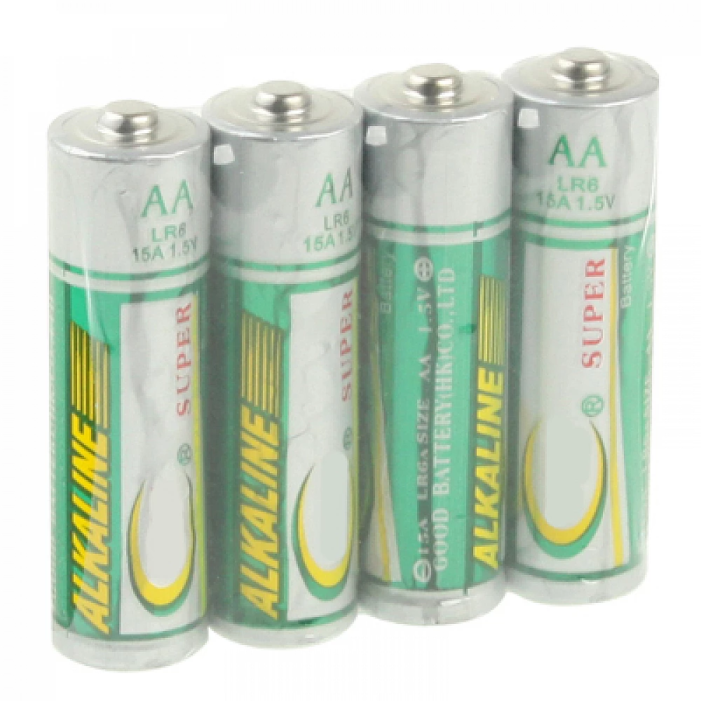 4 PCS 1.5V AA LR6 15A Long Lasting Alakaline Battery 4 PCS 1.5V AA LR6 15A Long Lasting Alakaline Battery
