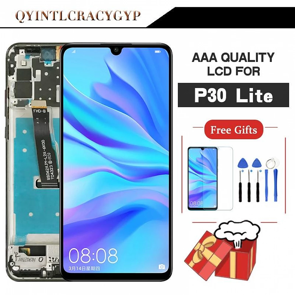 Original screen For Huawei P30 lite LCD With Frame Display Touch Screen Digitizer For HUAWEI NOVA 4E LCD Display MAR-LX1 LX2 - Black Original screen For Huawei P30 lite LCD With Frame Display Touch Screen Digitizer For HUAWEI NOVA 4E LCD Display MAR-LX1 LX2 - Black