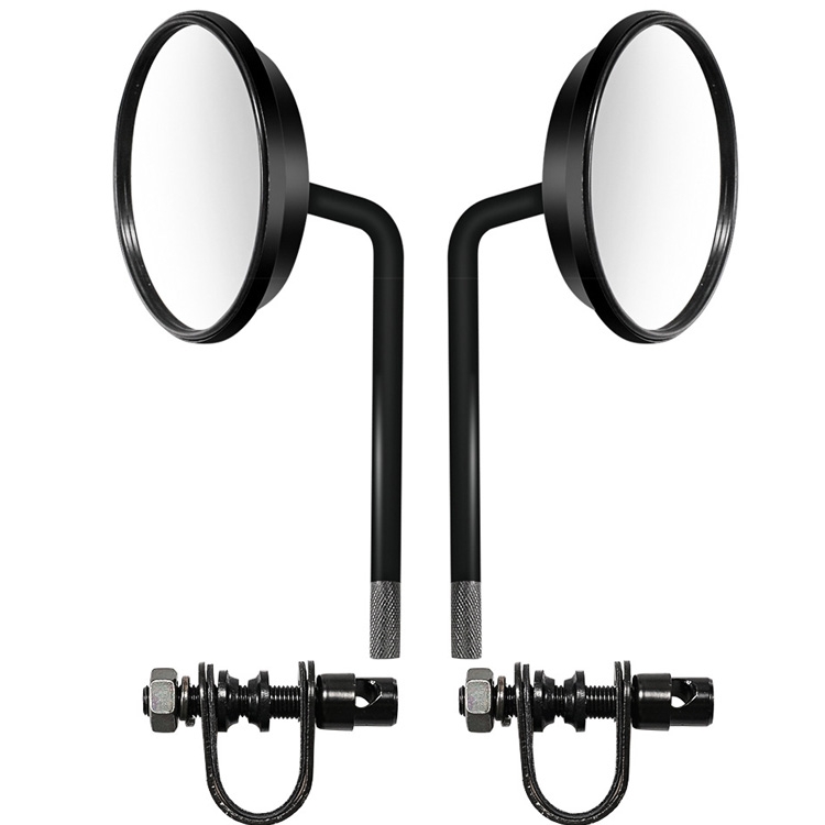 1 Pair HP-J007 Motorcycle Modified Caliper Rearview Mirror(Black)