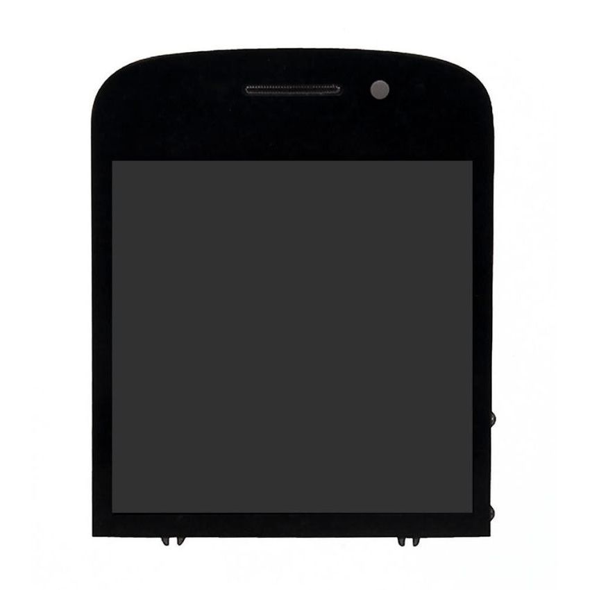 Buy Now LCD With Touch Screen For Blackberry Q10 - Black Display Glass Combo Folder