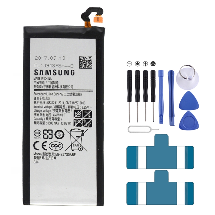3600mAh Li-Polymer Battery EB-BJ730ABE for Samsung Galaxy J7 (2017) / J730 / J730F / J730FM / J7 Pro