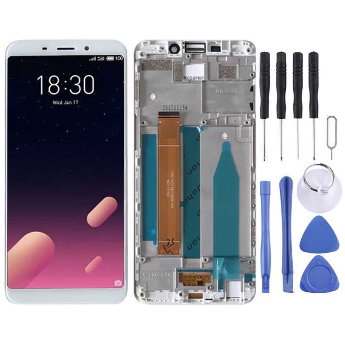 TFT LCD Screen for Meizu M6s M712H M712Q Digitizer Full Assembly with Frame(White)
