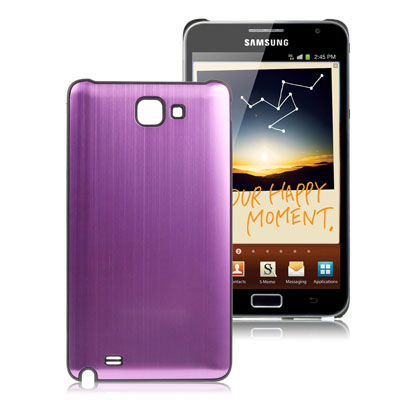 Galaxy Note / i9220 / N7000 Purple Metallic Slider Battery Cover (Purple)